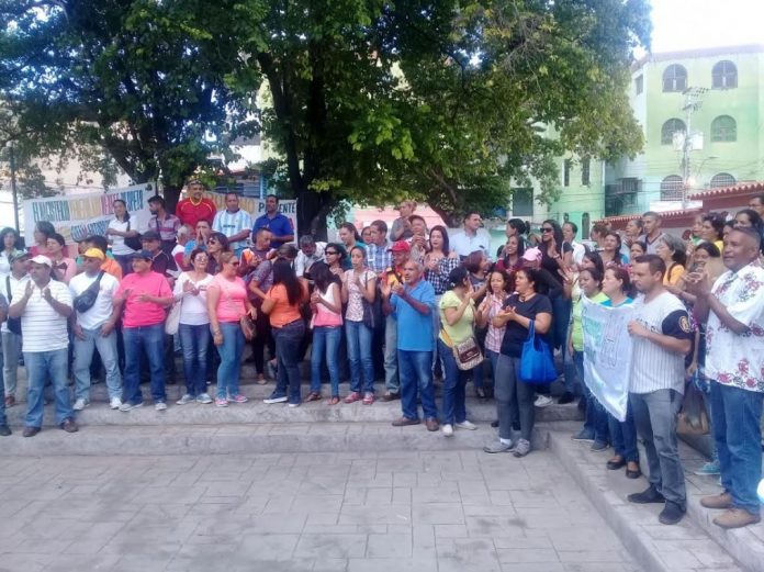 Los educadores en Carúpano se mantuvieron en protestas desde el 2018 hasta el 2019. | Foto: Yesenia García.