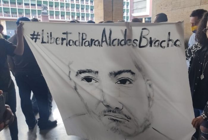Alcides Bracho, militante de Bandera Roja detenido el 4 de julio