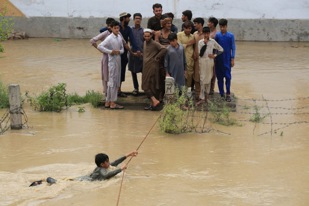 Lluvias monzónicas en Pakistán