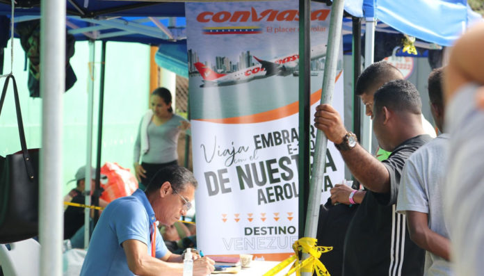 Migración Panamá Conviasa cobra a venezolanos 240 dolares por vuelos de repatriación