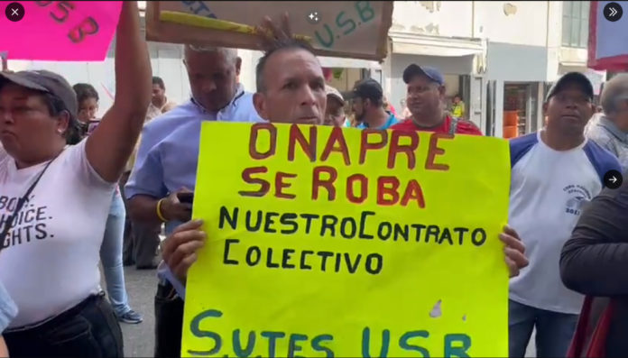 protesta-de-trabajadores-publicos-venezolanos-onapre-salario-minimo