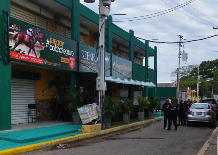 El centro de apuestas está ubicado en la carretera H de Cabimas. foto: cortesía @xqesnoticia